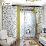 DIHIN HOME Bird Flower and Branch Printed,Sheer Curtains Window Curtain for Living Room ,52x63-inch,1 Panel Roman Shades Curtains Window Blinds custom curtains blackout curtains curtains for living room sheer curtains curtain fabric linen curtains kitchen curtains velvet curtains pinch pleat curtains bay window curtains outdoor curtains pleated curtains floral curtains dining room curtains kitchen valances drapes for bedroom patio curtains nursery curtains grommet curtains