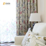 DIHIN HOME Birds and Gorgeous Flowers Printed，Blackout Grommet Window Curtain for Living Room ,52x63-inch,1 Panel Roman Shades Curtains Window Blinds custom curtains blackout curtains curtains for living room sheer curtains curtain fabric linen curtains kitchen curtains velvet curtains pinch pleat curtains bay window curtains outdoor curtains pleated curtains floral curtains dining room curtains kitchen valances drapes for bedroom patio curtains nursery curtains grommet curtains
