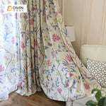 DIHIN HOME Birds and Gorgeous Flowers Printed，Blackout Grommet Window Curtain for Living Room ,52x63-inch,1 Panel Roman Shades Curtains Window Blinds custom curtains blackout curtains curtains for living room sheer curtains curtain fabric linen curtains kitchen curtains velvet curtains pinch pleat curtains bay window curtains outdoor curtains pleated curtains floral curtains dining room curtains kitchen valances drapes for bedroom patio curtains nursery curtains grommet curtains