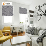 DIHIN HOME Black and  White Lines Printed Roman Shades ,Easy Install Washable Curtains ,Customized Window Curtain Drape, 24"W X 64"H Roman Shades Curtains Window Blinds custom curtains blackout curtains curtains for living room sheer curtains curtain fabric linen curtains kitchen curtains velvet curtains pinch pleat curtains bay window curtains outdoor curtains pleated curtains floral curtains dining room curtains kitchen valances drapes for bedroom patio curtains nursery curtains grommet curtains