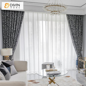 DIHIN HOME Black and White Zebra Texture Printed,Blackout Grommet Window Curtain for Living Room ,52x63-inch,1 Panel Roman Shades Curtains Window Blinds custom curtains blackout curtains curtains for living room sheer curtains curtain fabric linen curtains kitchen curtains velvet curtains pinch pleat curtains bay window curtains outdoor curtains pleated curtains floral curtains dining room curtains kitchen valances drapes for bedroom patio curtains nursery curtains grommet curtains