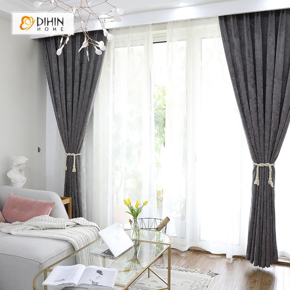 DIHIN HOME Black Cotton Linen Printed，Blackout Grommet Window Curtain for Living Room ,52x63-inch,1 Panel Roman Shades Curtains Window Blinds custom curtains blackout curtains curtains for living room sheer curtains curtain fabric linen curtains kitchen curtains velvet curtains pinch pleat curtains bay window curtains outdoor curtains pleated curtains floral curtains dining room curtains kitchen valances drapes for bedroom patio curtains nursery curtains grommet curtains
