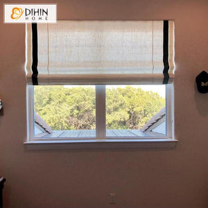 DIHIN HOME Black Edge Printed Roman Shades ,Easy Install Washable Curtains ,Customized Window Curtain Drape, 24"W X 64"H Roman Shades Curtains Window Blinds custom curtains blackout curtains curtains for living room sheer curtains curtain fabric linen curtains kitchen curtains velvet curtains pinch pleat curtains bay window curtains outdoor curtains pleated curtains floral curtains dining room curtains kitchen valances drapes for bedroom patio curtains nursery curtains grommet curtains
