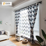 DIHIN HOME Black Geometry Printed，Blackout Grommet Window Curtain for Living Room ,52x63-inch,1 Panel Roman Shades Curtains Window Blinds custom curtains blackout curtains curtains for living room sheer curtains curtain fabric linen curtains kitchen curtains velvet curtains pinch pleat curtains bay window curtains outdoor curtains pleated curtains floral curtains dining room curtains kitchen valances drapes for bedroom patio curtains nursery curtains grommet curtains