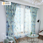 DIHIN HOME Blue and Yellow Leaves Printed，Blackout Grommet Window Curtain for Living Room ,52x63-inch,1 Panel Roman Shades Curtains Window Blinds custom curtains blackout curtains curtains for living room sheer curtains curtain fabric linen curtains kitchen curtains velvet curtains pinch pleat curtains bay window curtains outdoor curtains pleated curtains floral curtains dining room curtains kitchen valances drapes for bedroom patio curtains nursery curtains grommet curtains