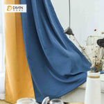 DIHIN HOME Blue and Yellow Printed，Blackout Grommet Window Curtain for Living Room ,52x63-inch,1 Panel Roman Shades Curtains Window Blinds custom curtains blackout curtains curtains for living room sheer curtains curtain fabric linen curtains kitchen curtains velvet curtains pinch pleat curtains bay window curtains outdoor curtains pleated curtains floral curtains dining room curtains kitchen valances drapes for bedroom patio curtains nursery curtains grommet curtains