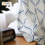 DIHIN HOME Blue Geometric Printed，Blackout Grommet Window Curtain for Living Room ,52x63-inch,1 Panel Roman Shades Curtains Window Blinds custom curtains blackout curtains curtains for living room sheer curtains curtain fabric linen curtains kitchen curtains velvet curtains pinch pleat curtains bay window curtains outdoor curtains pleated curtains floral curtains dining room curtains kitchen valances drapes for bedroom patio curtains nursery curtains grommet curtains