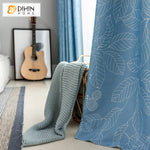 DIHIN HOME Blue High-precision Leaf Printing Curtains,Grommet Window Curtain for Living Room ,52x63-inch,1 Panel Roman Shades Curtains Window Blinds custom curtains blackout curtains curtains for living room sheer curtains curtain fabric linen curtains kitchen curtains velvet curtains pinch pleat curtains bay window curtains outdoor curtains pleated curtains floral curtains dining room curtains kitchen valances drapes for bedroom patio curtains nursery curtains grommet curtains