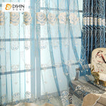 DIHIN HOME Blue High Quality Embroidered Valance ,Blackout Curtains Grommet Window Curtain for Living Room ,52x90-inch,1 Panel Roman Shades Curtains Window Blinds custom curtains blackout curtains curtains for living room sheer curtains curtain fabric linen curtains kitchen curtains velvet curtains pinch pleat curtains bay window curtains outdoor curtains pleated curtains floral curtains dining room curtains kitchen valances drapes for bedroom patio curtains nursery curtains grommet curtains