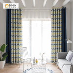 DIHIN HOME Blue Noble Wave Printed，Blackout Grommet Window Curtain for Living Room ,52x63-inch,1 Panel Roman Shades Curtains Window Blinds custom curtains blackout curtains curtains for living room sheer curtains curtain fabric linen curtains kitchen curtains velvet curtains pinch pleat curtains bay window curtains outdoor curtains pleated curtains floral curtains dining room curtains kitchen valances drapes for bedroom patio curtains nursery curtains grommet curtains