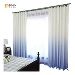 DIHIN HOME Blue To White Printed，Blackout Grommet Window Curtain for Living Room ,52x63-inch,1 Panel Roman Shades Curtains Window Blinds custom curtains blackout curtains curtains for living room sheer curtains curtain fabric linen curtains kitchen curtains velvet curtains pinch pleat curtains bay window curtains outdoor curtains pleated curtains floral curtains dining room curtains kitchen valances drapes for bedroom patio curtains nursery curtains grommet curtains