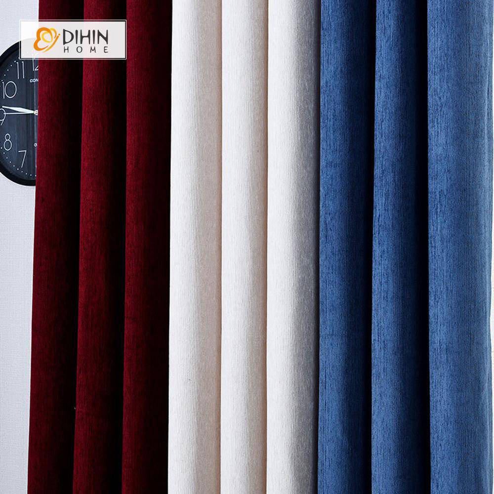 DIHIN HOME Blue White Red Printed，Velvet，Blackout Grommet Window Curtain for Living Room ,52x63-inch,1 Panel Roman Shades Curtains Window Blinds custom curtains blackout curtains curtains for living room sheer curtains curtain fabric linen curtains kitchen curtains velvet curtains pinch pleat curtains bay window curtains outdoor curtains pleated curtains floral curtains dining room curtains kitchen valances drapes for bedroom patio curtains nursery curtains grommet curtains