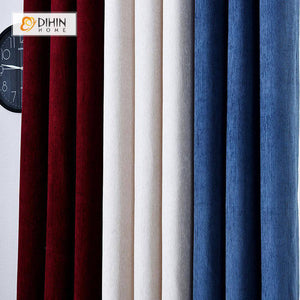 DIHIN HOME Blue White Red Printed，Velvet，Blackout Grommet Window Curtain for Living Room ,52x63-inch,1 Panel Roman Shades Curtains Window Blinds custom curtains blackout curtains curtains for living room sheer curtains curtain fabric linen curtains kitchen curtains velvet curtains pinch pleat curtains bay window curtains outdoor curtains pleated curtains floral curtains dining room curtains kitchen valances drapes for bedroom patio curtains nursery curtains grommet curtains