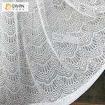 DIHIN HOME Bohemian White Color Geometric Sheer Curtain, Grommet Window Curtain for Living Room ,52x63-inch,1 Panel Roman Shades Curtains Window Blinds custom curtains blackout curtains curtains for living room sheer curtains curtain fabric linen curtains kitchen curtains velvet curtains pinch pleat curtains bay window curtains outdoor curtains pleated curtains floral curtains dining room curtains kitchen valances drapes for bedroom patio curtains nursery curtains grommet curtains