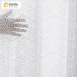 DIHIN HOME Bohemian White Color Geometric Sheer Curtain, Grommet Window Curtain for Living Room ,52x63-inch,1 Panel Roman Shades Curtains Window Blinds custom curtains blackout curtains curtains for living room sheer curtains curtain fabric linen curtains kitchen curtains velvet curtains pinch pleat curtains bay window curtains outdoor curtains pleated curtains floral curtains dining room curtains kitchen valances drapes for bedroom patio curtains nursery curtains grommet curtains