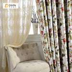 DIHIN HOME Branch and Flowers Printed，Blackout Grommet Window Curtain for Living Room ,52x63-inch,1 Panel Roman Shades Curtains Window Blinds custom curtains blackout curtains curtains for living room sheer curtains curtain fabric linen curtains kitchen curtains velvet curtains pinch pleat curtains bay window curtains outdoor curtains pleated curtains floral curtains dining room curtains kitchen valances drapes for bedroom patio curtains nursery curtains grommet curtains