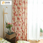 DIHIN HOME Bright Red Flowers Printed,Blackout Grommet Window Curtain for Living Room ,52x63-inch,1 Pane Roman Shades Curtains Window Blinds custom curtains blackout curtains curtains for living room sheer curtains curtain fabric linen curtains kitchen curtains velvet curtains pinch pleat curtains bay window curtains outdoor curtains pleated curtains floral curtains dining room curtains kitchen valances drapes for bedroom patio curtains nursery curtains grommet curtains