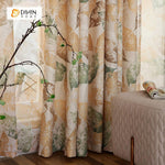 DIHIN HOME Brown and Green Leaves Printed，Blackout Grommet Window Curtain for Living Room ,52x63-inch,1 Panel Roman Shades Curtains Window Blinds custom curtains blackout curtains curtains for living room sheer curtains curtain fabric linen curtains kitchen curtains velvet curtains pinch pleat curtains bay window curtains outdoor curtains pleated curtains floral curtains dining room curtains kitchen valances drapes for bedroom patio curtains nursery curtains grommet curtains