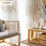 DIHIN HOME Brown Broken Line Embroidered,Blackout Grommet Window Curtain for Living Room ,52x63-inch,1 Panel Roman Shades Curtains Window Blinds custom curtains blackout curtains curtains for living room sheer curtains curtain fabric linen curtains kitchen curtains velvet curtains pinch pleat curtains bay window curtains outdoor curtains pleated curtains floral curtains dining room curtains kitchen valances drapes for bedroom patio curtains nursery curtains grommet curtains