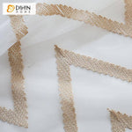 DIHIN HOME Brown Broken Line Embroidered,Blackout Grommet Window Curtain for Living Room ,52x63-inch,1 Panel Roman Shades Curtains Window Blinds custom curtains blackout curtains curtains for living room sheer curtains curtain fabric linen curtains kitchen curtains velvet curtains pinch pleat curtains bay window curtains outdoor curtains pleated curtains floral curtains dining room curtains kitchen valances drapes for bedroom patio curtains nursery curtains grommet curtains