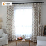 DIHIN HOME Brown Geometry Printed，Blackout Grommet Window Curtain for Living Room ,52x63-inch,1 Panel Roman Shades Curtains Window Blinds custom curtains blackout curtains curtains for living room sheer curtains curtain fabric linen curtains kitchen curtains velvet curtains pinch pleat curtains bay window curtains outdoor curtains pleated curtains floral curtains dining room curtains kitchen valances drapes for bedroom patio curtains nursery curtains grommet curtains