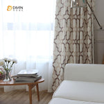 DIHIN HOME Brown Geometry Printed，Blackout Grommet Window Curtain for Living Room ,52x63-inch,1 Panel Roman Shades Curtains Window Blinds custom curtains blackout curtains curtains for living room sheer curtains curtain fabric linen curtains kitchen curtains velvet curtains pinch pleat curtains bay window curtains outdoor curtains pleated curtains floral curtains dining room curtains kitchen valances drapes for bedroom patio curtains nursery curtains grommet curtains