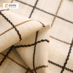 DIHIN HOME Brown Grid Printed，Blackout Grommet Window Curtain for Living Room ,52x63-inch,1 Panel Roman Shades Curtains Window Blinds custom curtains blackout curtains curtains for living room sheer curtains curtain fabric linen curtains kitchen curtains velvet curtains pinch pleat curtains bay window curtains outdoor curtains pleated curtains floral curtains dining room curtains kitchen valances drapes for bedroom patio curtains nursery curtains grommet curtains