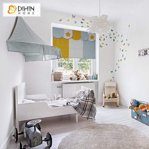 DIHIN HOME Cartoon 3 Colors Printed Roman Shades ,Easy Install Washable Curtains ,Customized Window Curtain Drape, 24"W X 64"H Roman Shades Curtains Window Blinds custom curtains blackout curtains curtains for living room sheer curtains curtain fabric linen curtains kitchen curtains velvet curtains pinch pleat curtains bay window curtains outdoor curtains pleated curtains floral curtains dining room curtains kitchen valances drapes for bedroom patio curtains nursery curtains grommet curtains
