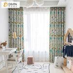 DIHIN HOME Cartoon Animal Zoo Printed,Blackout Grommet Window Curtain for Living Room ,52x63-inch,1 Panel Roman Shades Curtains Window Blinds custom curtains blackout curtains curtains for living room sheer curtains curtain fabric linen curtains kitchen curtains velvet curtains pinch pleat curtains bay window curtains outdoor curtains pleated curtains floral curtains dining room curtains kitchen valances drapes for bedroom patio curtains nursery curtains grommet curtains