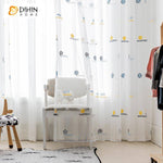 DIHIN HOME Cartoon Ball Sports Style Embroidered,Sheer Curtain, Grommet Window Curtain for Living Room ,52x63-inch,1 Panel Roman Shades Curtains Window Blinds custom curtains blackout curtains curtains for living room sheer curtains curtain fabric linen curtains kitchen curtains velvet curtains pinch pleat curtains bay window curtains outdoor curtains pleated curtains floral curtains dining room curtains kitchen valances drapes for bedroom patio curtains nursery curtains grommet curtains