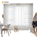 DIHIN HOME Cartoon Ball Sports Style Embroidered,Sheer Curtain, Grommet Window Curtain for Living Room ,52x63-inch,1 Panel Roman Shades Curtains Window Blinds custom curtains blackout curtains curtains for living room sheer curtains curtain fabric linen curtains kitchen curtains velvet curtains pinch pleat curtains bay window curtains outdoor curtains pleated curtains floral curtains dining room curtains kitchen valances drapes for bedroom patio curtains nursery curtains grommet curtains