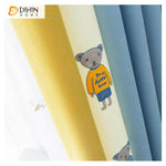 DIHIN HOME Cartoon Bear Spliced Curtains，Blackout Grommet Window Curtain for Living Room ,52x63-inch,1 Panel Roman Shades Curtains Window Blinds custom curtains blackout curtains curtains for living room sheer curtains curtain fabric linen curtains kitchen curtains velvet curtains pinch pleat curtains bay window curtains outdoor curtains pleated curtains floral curtains dining room curtains kitchen valances drapes for bedroom patio curtains nursery curtains grommet curtains