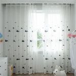 DIHIN HOME Cartoon Black Whale Cotton Linen Embroidered Day Curtain ,Sheer Curtain, Grommet Window Curtain for Living Room ,52x63-inch,1 Panel Roman Shades Curtains Window Blinds custom curtains blackout curtains curtains for living room sheer curtains curtain fabric linen curtains kitchen curtains velvet curtains pinch pleat curtains bay window curtains outdoor curtains pleated curtains floral curtains dining room curtains kitchen valances drapes for bedroom patio curtains nursery curtains grommet curtains