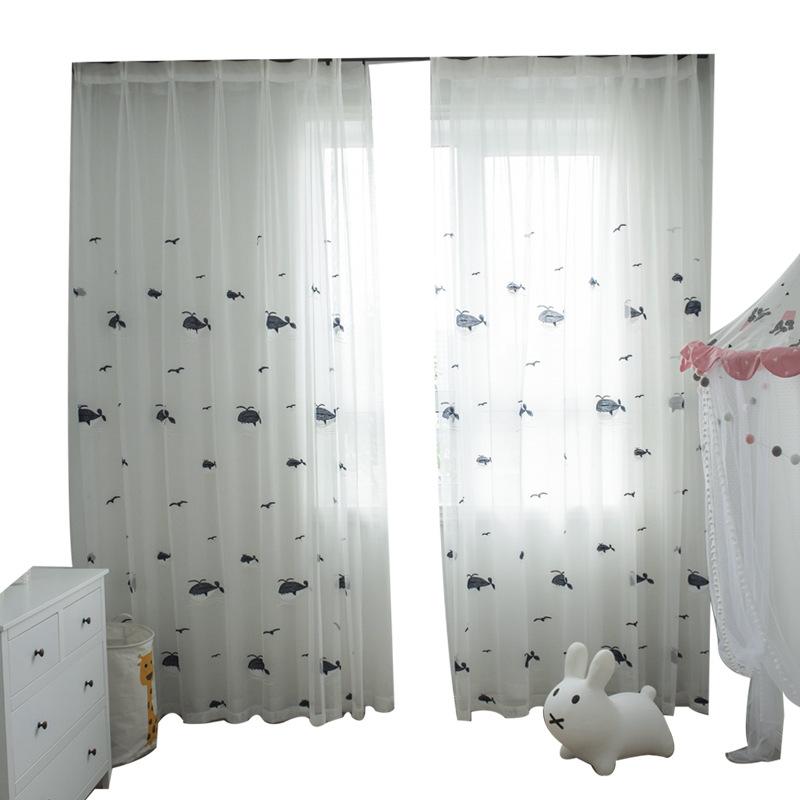 DIHIN HOME Cartoon Black Whale Cotton Linen Embroidered Day Curtain ,Sheer Curtain, Grommet Window Curtain for Living Room ,52x63-inch,1 Panel Roman Shades Curtains Window Blinds custom curtains blackout curtains curtains for living room sheer curtains curtain fabric linen curtains kitchen curtains velvet curtains pinch pleat curtains bay window curtains outdoor curtains pleated curtains floral curtains dining room curtains kitchen valances drapes for bedroom patio curtains nursery curtains grommet curtains