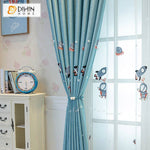 DIHIN HOME Cartoon Blue Color Astronaut Embroidered,Blackout Grommet Window Curtain for Living Room ,52x63-inch,1 Panel Roman Shades Curtains Window Blinds custom curtains blackout curtains curtains for living room sheer curtains curtain fabric linen curtains kitchen curtains velvet curtains pinch pleat curtains bay window curtains outdoor curtains pleated curtains floral curtains dining room curtains kitchen valances drapes for bedroom patio curtains nursery curtains grommet curtains