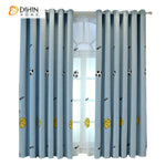 DIHIN HOME Cartoon Blue Color Football Embroidered,Blackout Grommet Window Curtain for Living Room ,52x63-inch,1 Panel Roman Shades Curtains Window Blinds custom curtains blackout curtains curtains for living room sheer curtains curtain fabric linen curtains kitchen curtains velvet curtains pinch pleat curtains bay window curtains outdoor curtains pleated curtains floral curtains dining room curtains kitchen valances drapes for bedroom patio curtains nursery curtains grommet curtains