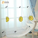 DIHIN HOME Cartoon Blue Color Football Embroidered,Blackout Grommet Window Curtain for Living Room ,52x63-inch,1 Panel Roman Shades Curtains Window Blinds custom curtains blackout curtains curtains for living room sheer curtains curtain fabric linen curtains kitchen curtains velvet curtains pinch pleat curtains bay window curtains outdoor curtains pleated curtains floral curtains dining room curtains kitchen valances drapes for bedroom patio curtains nursery curtains grommet curtains