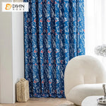 DIHIN HOME Cartoon Blue Color Printed,Blackout Grommet Window Curtain for Living Room,1 Panel Roman Shades Curtains Window Blinds custom curtains blackout curtains curtains for living room sheer curtains curtain fabric linen curtains kitchen curtains velvet curtains pinch pleat curtains bay window curtains outdoor curtains pleated curtains floral curtains dining room curtains kitchen valances drapes for bedroom patio curtains nursery curtains grommet curtains