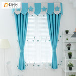 DIHIN HOME Cartoon Blue Color Printed Curtain With Valance,Blackout Curtains Grommet Window Curtain for Living Room ,52x84-inch,1 Panel Roman Shades Curtains Window Blinds custom curtains blackout curtains curtains for living room sheer curtains curtain fabric linen curtains kitchen curtains velvet curtains pinch pleat curtains bay window curtains outdoor curtains pleated curtains floral curtains dining room curtains kitchen valances drapes for bedroom patio curtains nursery curtains grommet curtains