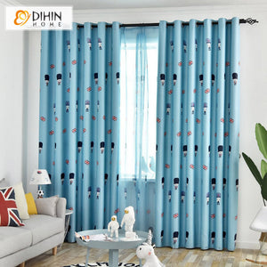 DIHIN HOME Cartoon Blue Soldiers Printed,Blackout Curtains Grommet Window Curtain for Living Room ,52x63-inch,1 Panel Roman Shades Curtains Window Blinds custom curtains blackout curtains curtains for living room sheer curtains curtain fabric linen curtains kitchen curtains velvet curtains pinch pleat curtains bay window curtains outdoor curtains pleated curtains floral curtains dining room curtains kitchen valances drapes for bedroom patio curtains nursery curtains grommet curtains