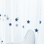 DIHIN HOME Cartoon Blue Stars Embroidered Sheer Curtain, Grommet Window Curtain for Living Room ,52x63-inch,1 Panel Roman Shades Curtains Window Blinds custom curtains blackout curtains curtains for living room sheer curtains curtain fabric linen curtains kitchen curtains velvet curtains pinch pleat curtains bay window curtains outdoor curtains pleated curtains floral curtains dining room curtains kitchen valances drapes for bedroom patio curtains nursery curtains grommet curtains