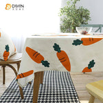 DIHIN HOME Cartoon Carrot Printed Tablecloth For Rectangle Tables,Custom Washed Linen Tablecloth,Handmade Rectangle Table Cover Roman Shades Curtains Window Blinds custom curtains blackout curtains curtains for living room sheer curtains curtain fabric linen curtains kitchen curtains velvet curtains pinch pleat curtains bay window curtains outdoor curtains pleated curtains floral curtains dining room curtains kitchen valances drapes for bedroom patio curtains nursery curtains grommet curtains