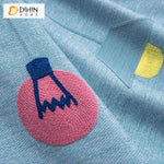 DIHIN HOME Cartoon Chandelier Blue Color Embroidered,Blackout Grommet Window Curtain for Living Room ,52x63-inch,1 Panel Roman Shades Curtains Window Blinds custom curtains blackout curtains curtains for living room sheer curtains curtain fabric linen curtains kitchen curtains velvet curtains pinch pleat curtains bay window curtains outdoor curtains pleated curtains floral curtains dining room curtains kitchen valances drapes for bedroom patio curtains nursery curtains grommet curtains