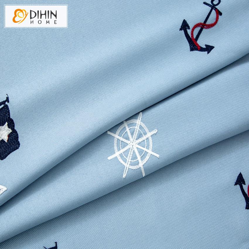 DIHIN HOME Cartoon Children Boat Embroidered Valance ,Blackout Curtains Grommet Window Curtain for Living Room ,52x84-inch,1 Panel Roman Shades Curtains Window Blinds custom curtains blackout curtains curtains for living room sheer curtains curtain fabric linen curtains kitchen curtains velvet curtains pinch pleat curtains bay window curtains outdoor curtains pleated curtains floral curtains dining room curtains kitchen valances drapes for bedroom patio curtains nursery curtains grommet curtains