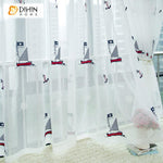 DIHIN HOME Cartoon Children Boat Embroidered Valance ,Blackout Curtains Grommet Window Curtain for Living Room ,52x84-inch,1 Panel Roman Shades Curtains Window Blinds custom curtains blackout curtains curtains for living room sheer curtains curtain fabric linen curtains kitchen curtains velvet curtains pinch pleat curtains bay window curtains outdoor curtains pleated curtains floral curtains dining room curtains kitchen valances drapes for bedroom patio curtains nursery curtains grommet curtains