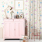 DIHIN HOME Cartoon Children Calligraphy Printed,Blackout Grommet Window Curtain for Living Room Roman Shades Curtains Window Blinds custom curtains blackout curtains curtains for living room sheer curtains curtain fabric linen curtains kitchen curtains velvet curtains pinch pleat curtains bay window curtains outdoor curtains pleated curtains floral curtains dining room curtains kitchen valances drapes for bedroom patio curtains nursery curtains grommet curtains