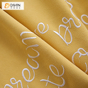 DIHIN HOME Cartoon Children Embroidered Yellow Valance,Blackout Curtains Grommet Window Curtain for Living Room ,52x84-inch,1 Panel Roman Shades Curtains Window Blinds custom curtains blackout curtains curtains for living room sheer curtains curtain fabric linen curtains kitchen curtains velvet curtains pinch pleat curtains bay window curtains outdoor curtains pleated curtains floral curtains dining room curtains kitchen valances drapes for bedroom patio curtains nursery curtains grommet curtains