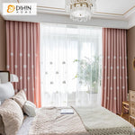 DIHIN HOME Cartoon Children Pink Color White Clouds Embroidered Curtains,Blackout Grommet Window Curtain for Living Room ,52x63-inch,1 Panel Roman Shades Curtains Window Blinds custom curtains blackout curtains curtains for living room sheer curtains curtain fabric linen curtains kitchen curtains velvet curtains pinch pleat curtains bay window curtains outdoor curtains pleated curtains floral curtains dining room curtains kitchen valances drapes for bedroom patio curtains nursery curtains grommet curtains