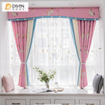 DIHIN HOME Cartoon Children Room Pink Color Embroidered Valance,Blackout Curtains Grommet Window Curtain for Living Room ,52x84-inch,1 Panel Roman Shades Curtains Window Blinds custom curtains blackout curtains curtains for living room sheer curtains curtain fabric linen curtains kitchen curtains velvet curtains pinch pleat curtains bay window curtains outdoor curtains pleated curtains floral curtains dining room curtains kitchen valances drapes for bedroom patio curtains nursery curtains grommet curtains