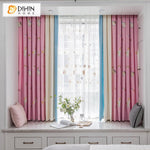 DIHIN HOME Cartoon Children Room Pink Color Embroidered Valance,Blackout Curtains Grommet Window Curtain for Living Room ,52x84-inch,1 Panel Roman Shades Curtains Window Blinds custom curtains blackout curtains curtains for living room sheer curtains curtain fabric linen curtains kitchen curtains velvet curtains pinch pleat curtains bay window curtains outdoor curtains pleated curtains floral curtains dining room curtains kitchen valances drapes for bedroom patio curtains nursery curtains grommet curtains